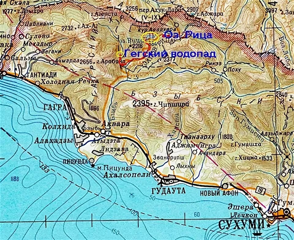 Озеро рица абхазия на карте где находится. Озеро Рица Абхазия на карте. Река Бзыбь Абхазия на карте. Новый Афон Абхазия озеро Рица на карте. Сочи Абхазия озеро Рица карта.
