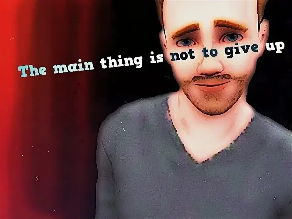Thing is not to. Thing is not to