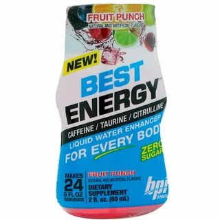 BPI Sports, Best Energy, Жидкий усилитель, фруктовый удар, 2 ж. унц. 