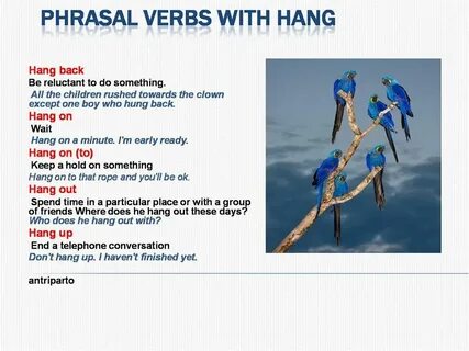 Hang on перевод