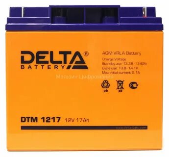 Аккумуляторная 17ач delta