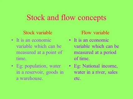 Flow variable