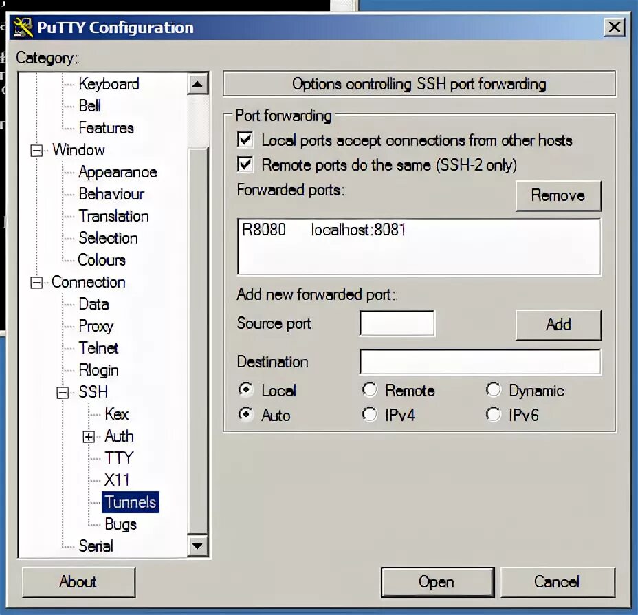 SSH порт. Telnet SSH Port. Putty configuration. Port в Putty.