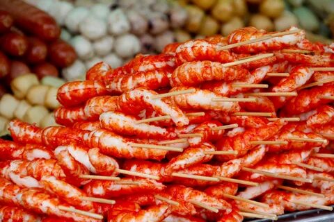 Красные морепродукты