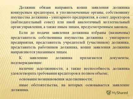 Представитель должника