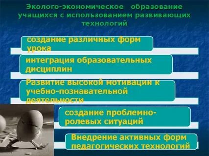 Область образования экономика