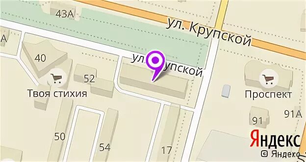 Ул крупская на карте