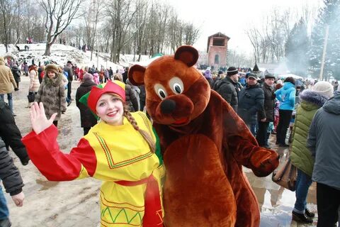 Медведь на масленицу