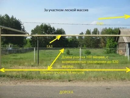 На участке длиной 100 метров