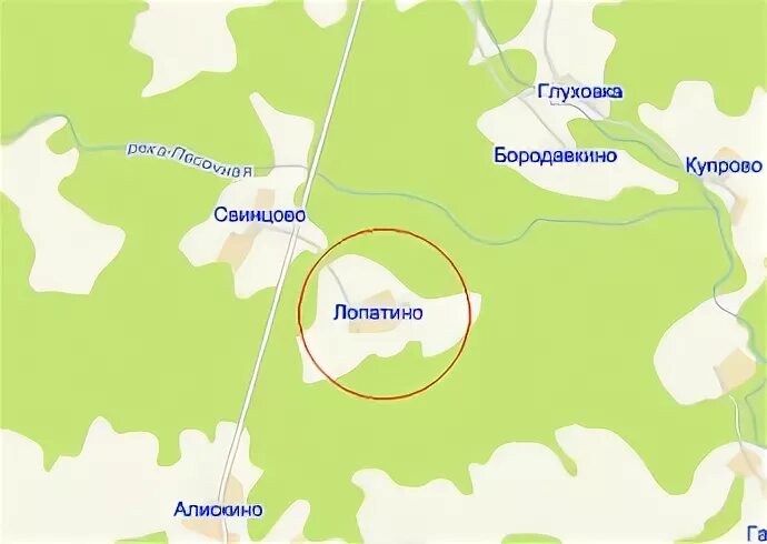 Лопатино на карте