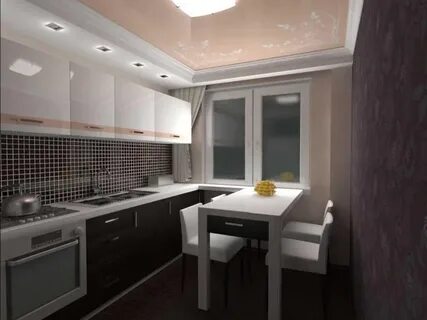 Дизайн проект кухни 6 кв