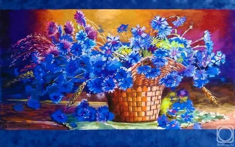 Картина васильки
