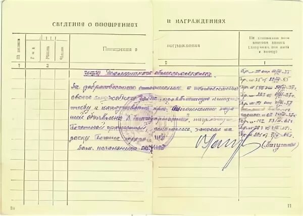 Запись благодарности