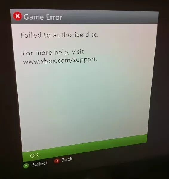 Failed to authorize. Ошибка игры Xbox 360. Xbox Error Disc. Xbox 2001 Disc Error your Xbox can't recognize this Disc.l. Xbox Error the game couldn't start.