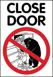 She closed the door