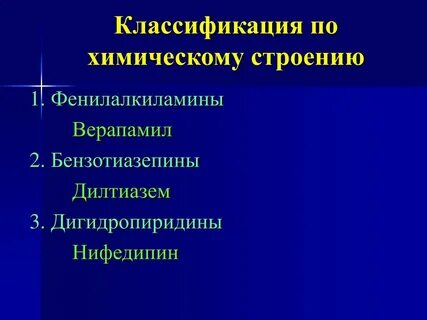 Дигидропиридины