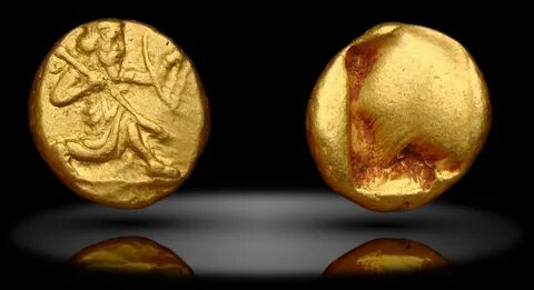 Старинная золотая монета персии