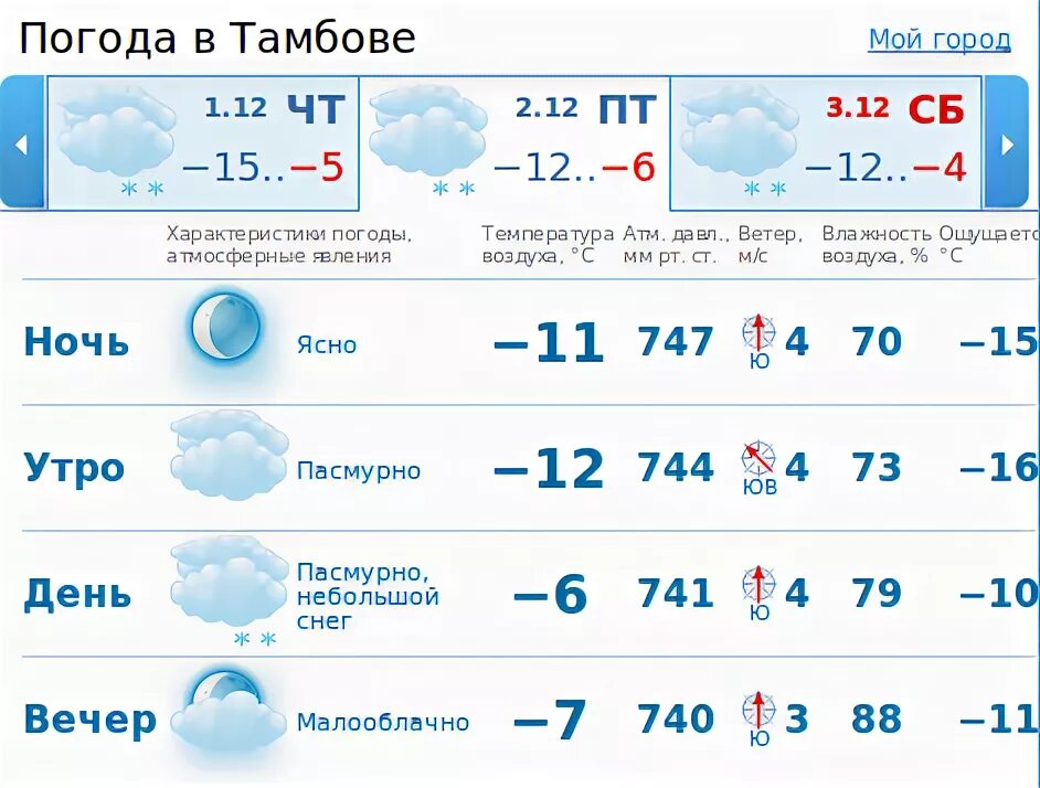 Погода в Тамбове. Температура в Тамбове. Погода тамбове подробно по часам