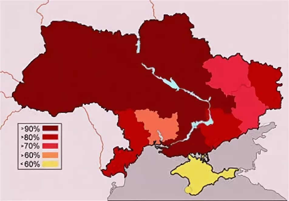 Карта Украины референдум 1991. Карта референдума 1991 года. Референдум о сохранении СССР на Украине. Карта Украины референдум СССР.