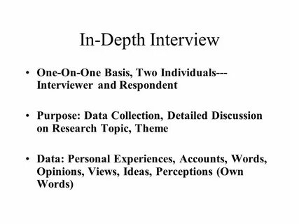 In depth