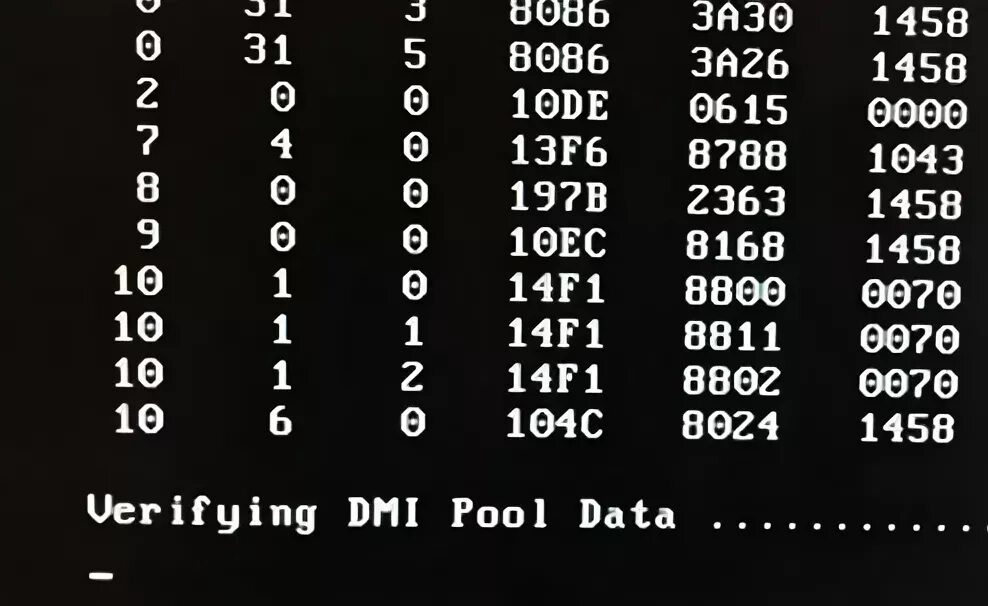 Verifying DMI Pool data и дальше не грузит. Точность данных DMI не гарантируется что это. Таблица DMI. Внимание точность данных DMI не гарантируется. Dmi pool data