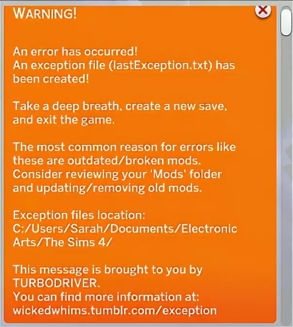 Ошибка wickedwhims_exception.txt. Wickedwhims ошибка exception. SIMS 4 wickedwhims exception ошибка. Wicked whims ошибка. Game errors exception