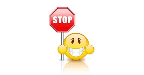 Stop smiling