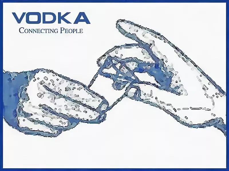 Vодка connecting people. Nokia connecting people.