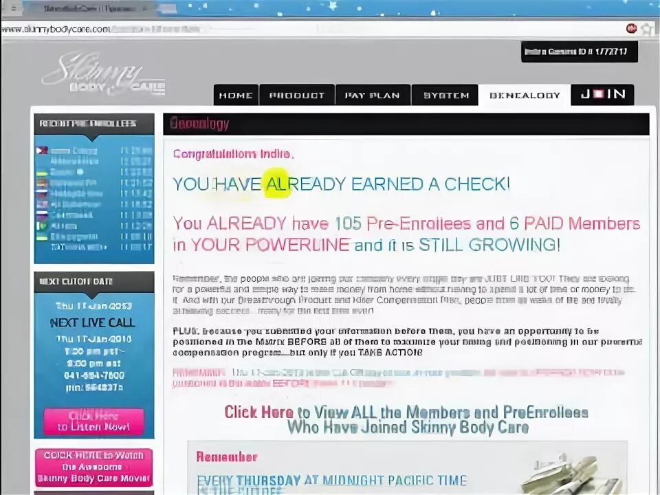 Earning check. Earning check