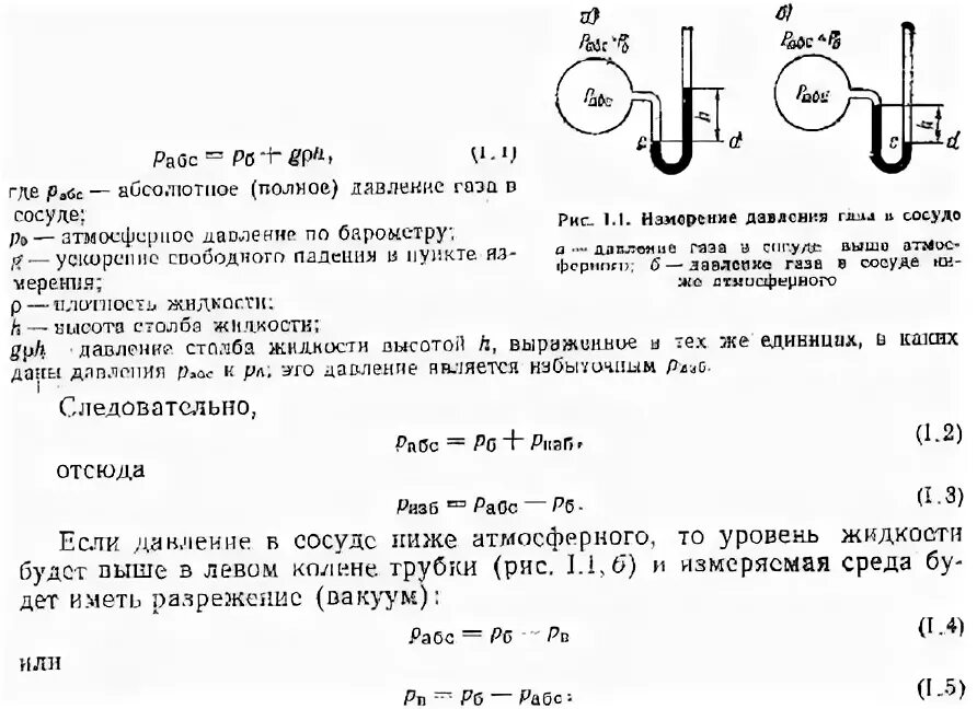 Полное давление газа