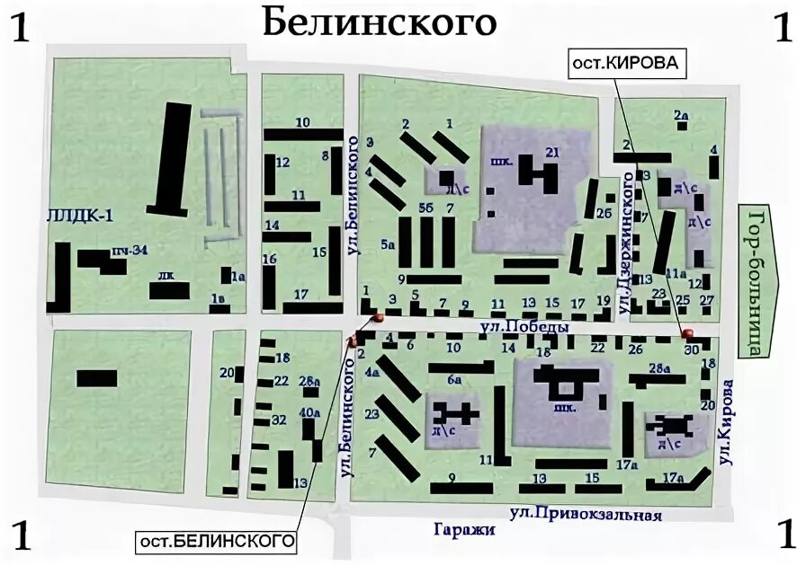 Белинский город карта. Белинский город карта