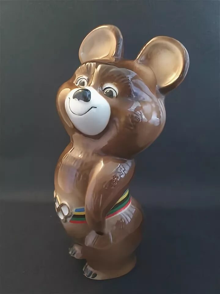 Этикетка от шоколада Красный Октябрь с Олимпийским Мишкой - покупайте на Auction