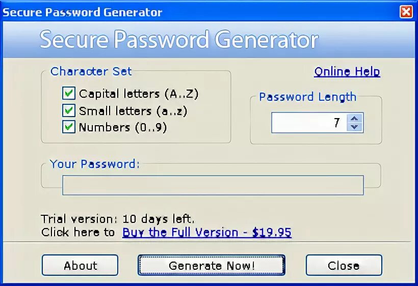 Secure password