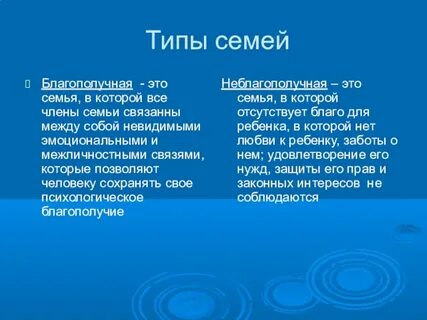 Благополучная семья это