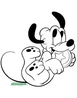 mickey and pluto coloring pages