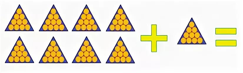 Рисунок 1 10 треугольник. Десяток треугольник Петерсон. Модель десятка треугольник. Треугольники для счета десятками. Треугольные модели десятков.
