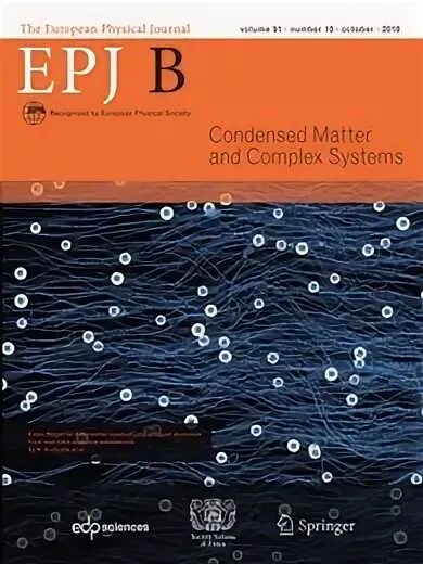 Journal of physics b. Европейский физический журнал. european physical journal. european physical journal warp bubble.