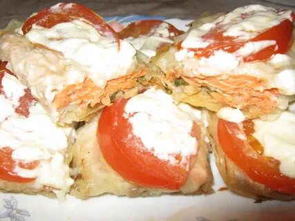 Рыба запеченная в лаваше с сыром