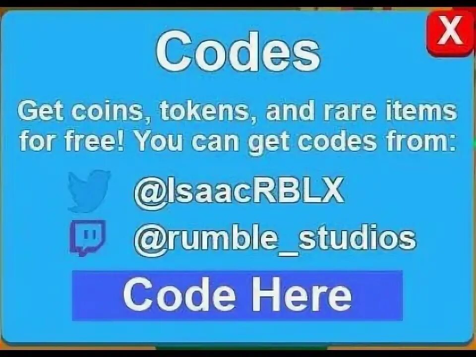Expired codes. Expired codes