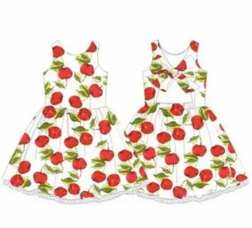 Алый сарафан белые крапинки