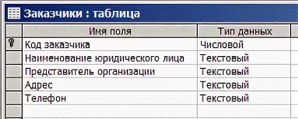 Данные заказчика