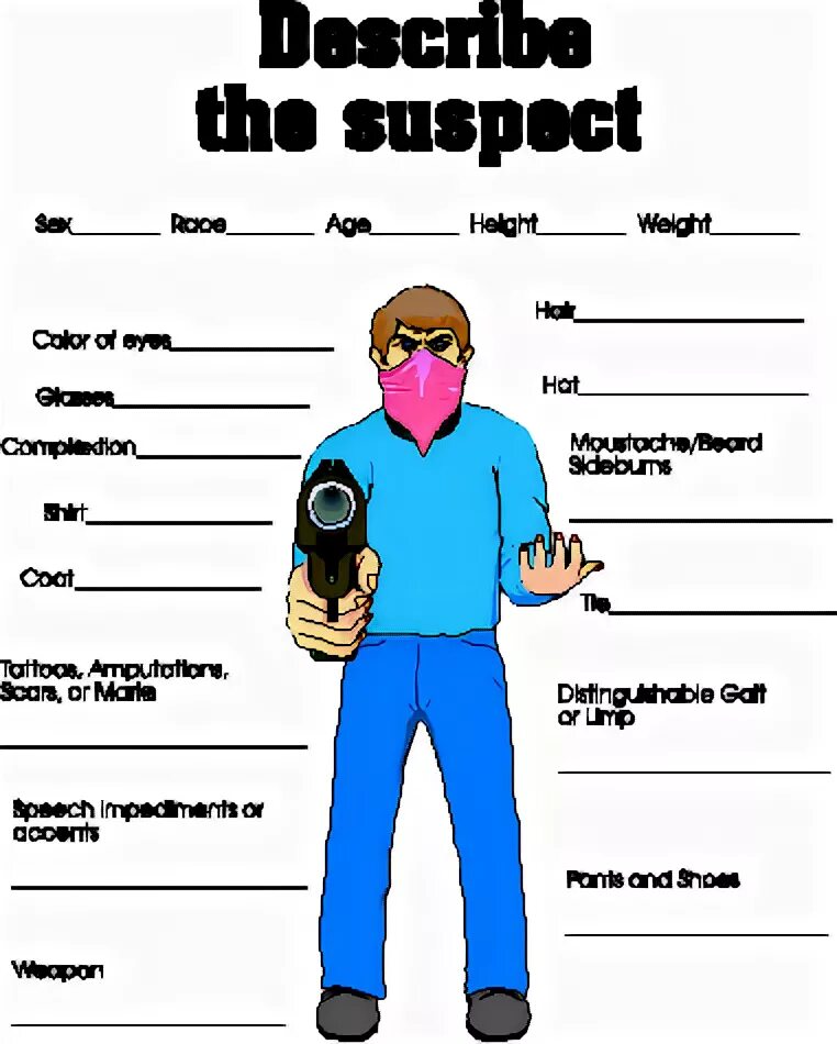 Suspect of doing. Suspects картинки. describe a person. describe the suspect.