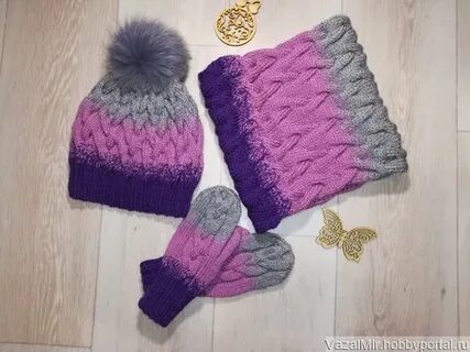 Варежки из ализе