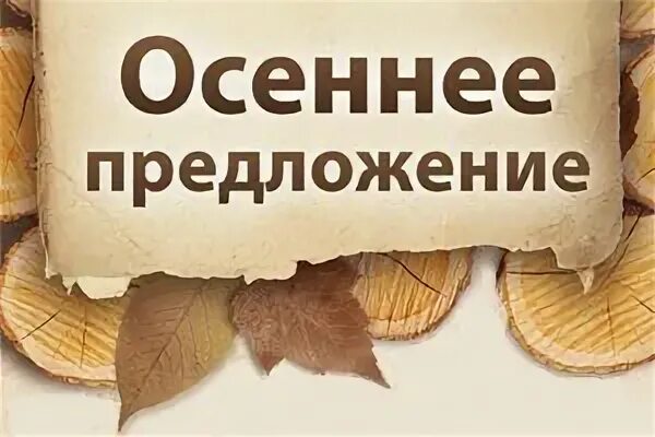 Свежие осеннее предложение