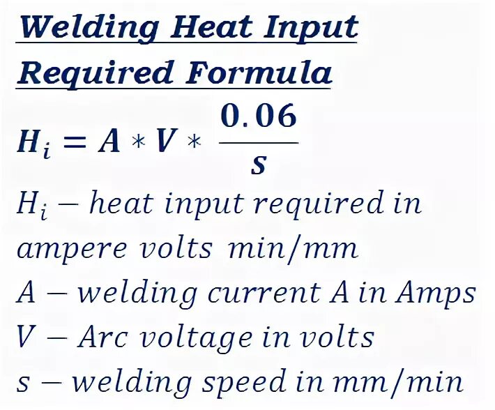 Heat input. Heat input formula. input formulas. check heat input welding. input for heating.