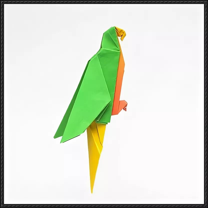 Схема оригами попугай из бумаги Animal Origami for the Enthusiast: Step-by-Step Instructions in Over 900 Diagram