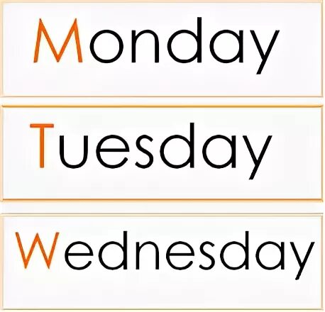 Monday tuesday