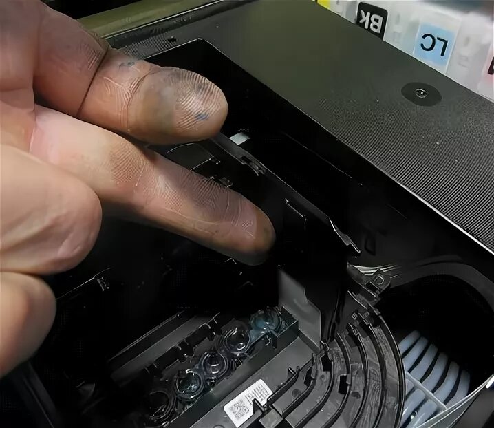 Чистка печатающей головки принтера Epson L800, инструкция как снять
