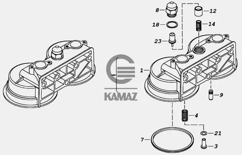 Как снять масляный фильтр камаз
