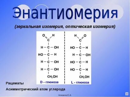 Изомеры углеводов